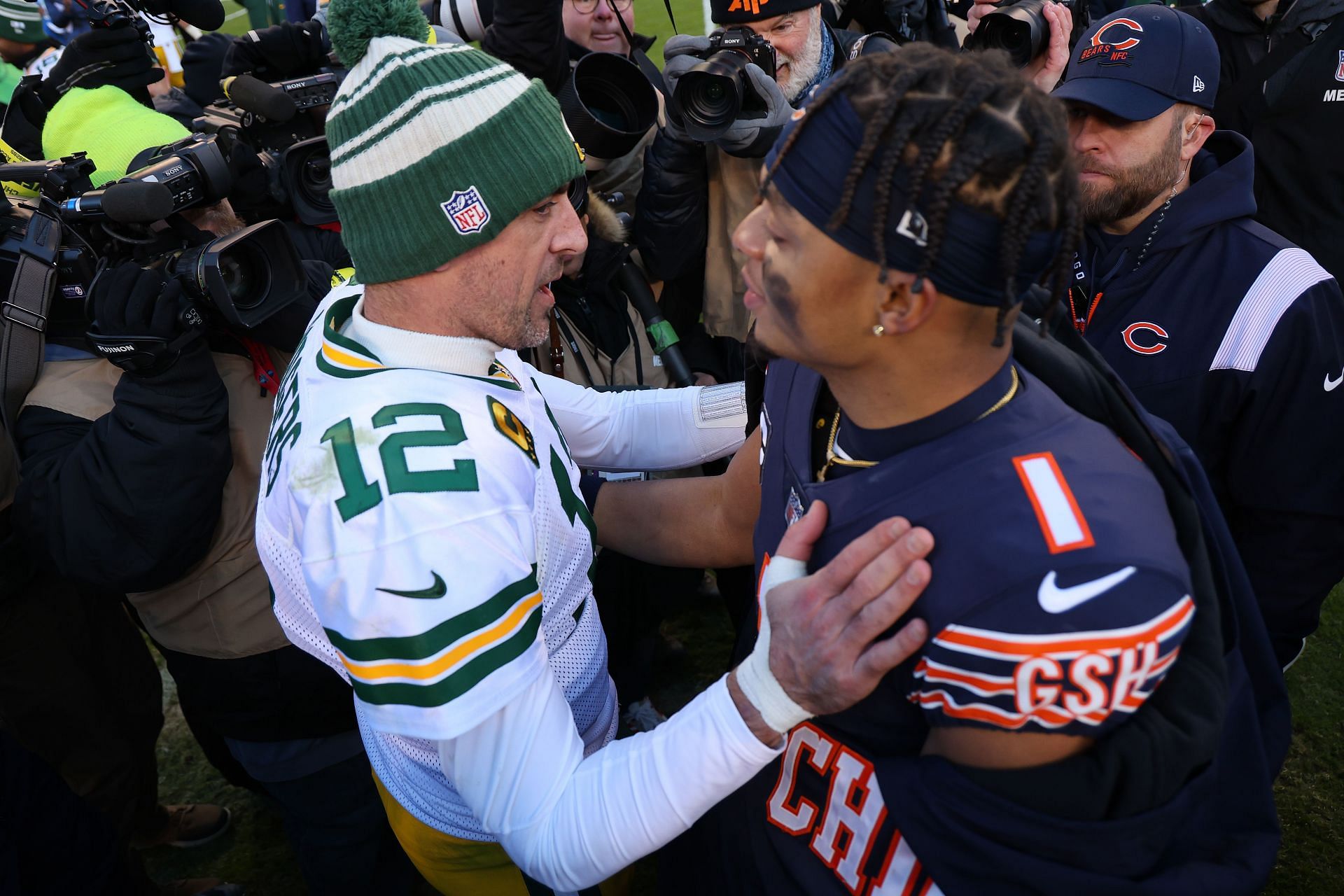 Aaron Rodgers against the Chicago Bears