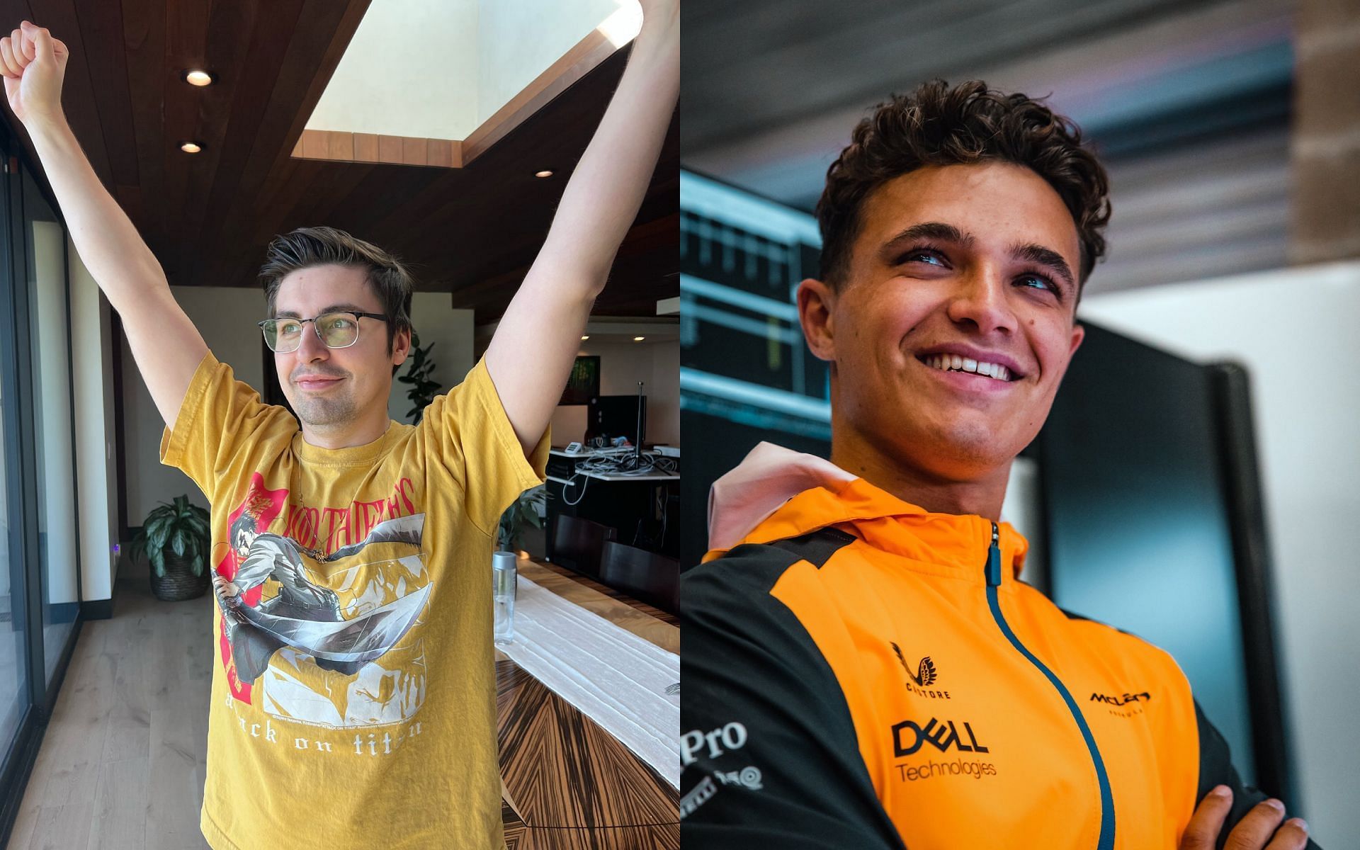 Shrouds Twitch chat reminds McLaren F1 driver Lando Norris about his