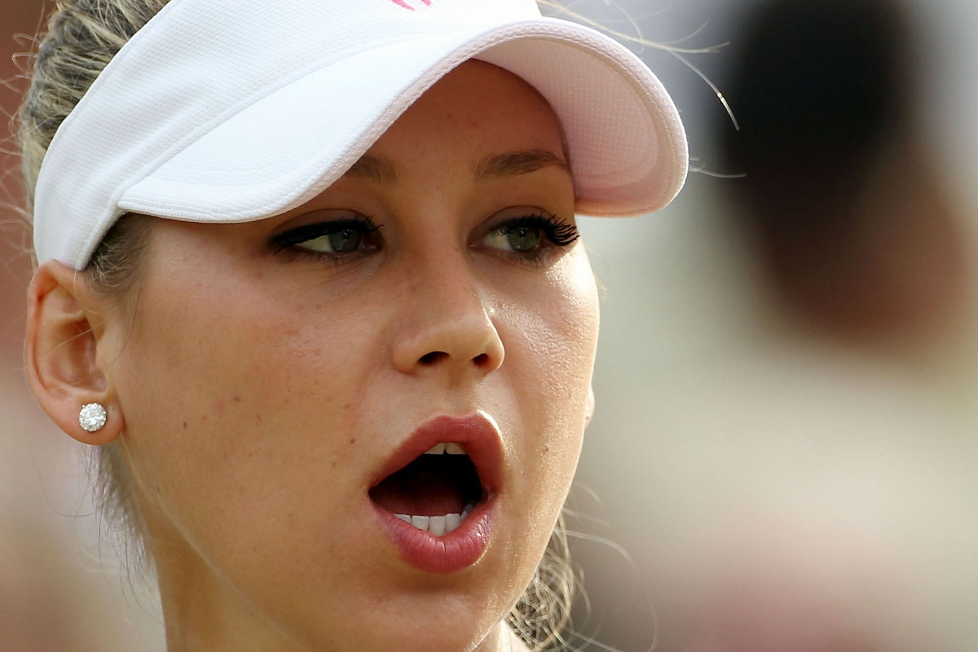 Anna Kournikova pictured during the 2010 Wimbledon Championships