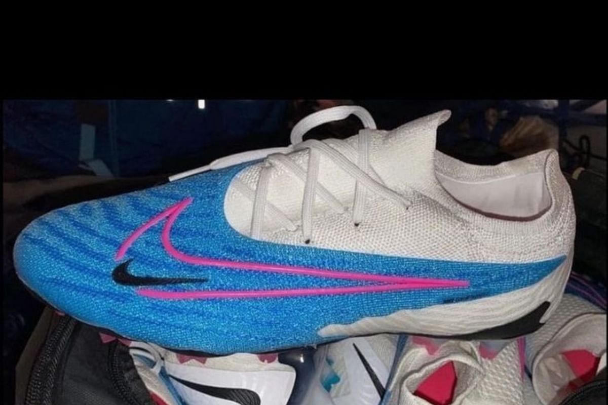 Nike Football: Nike Phantom GX “Baltic Blue/Pink Blast/White” football ...