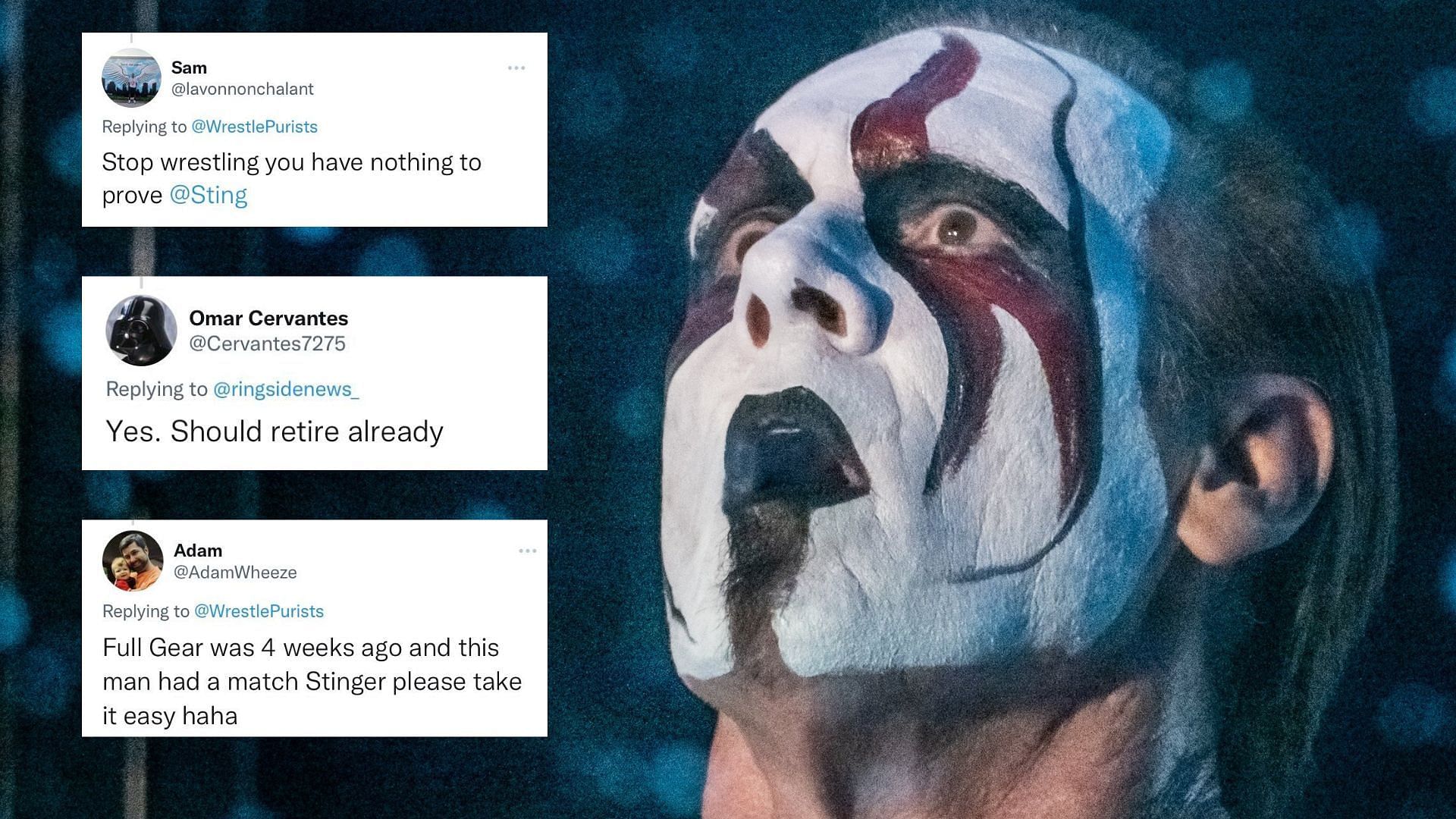 Wrestling fans are getting a bit worried about Sting
