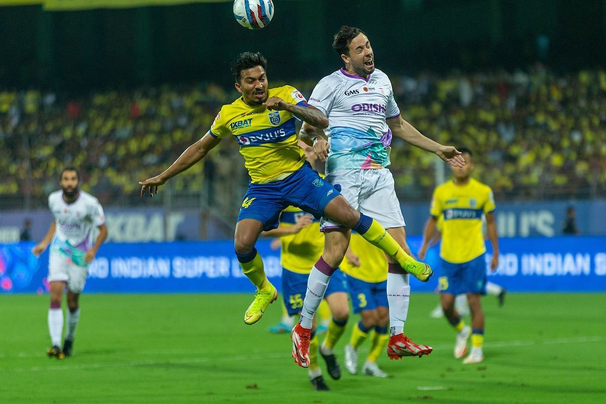 Pedro Marin had a poor game against Kerala (Image courtesy: ISL Media)