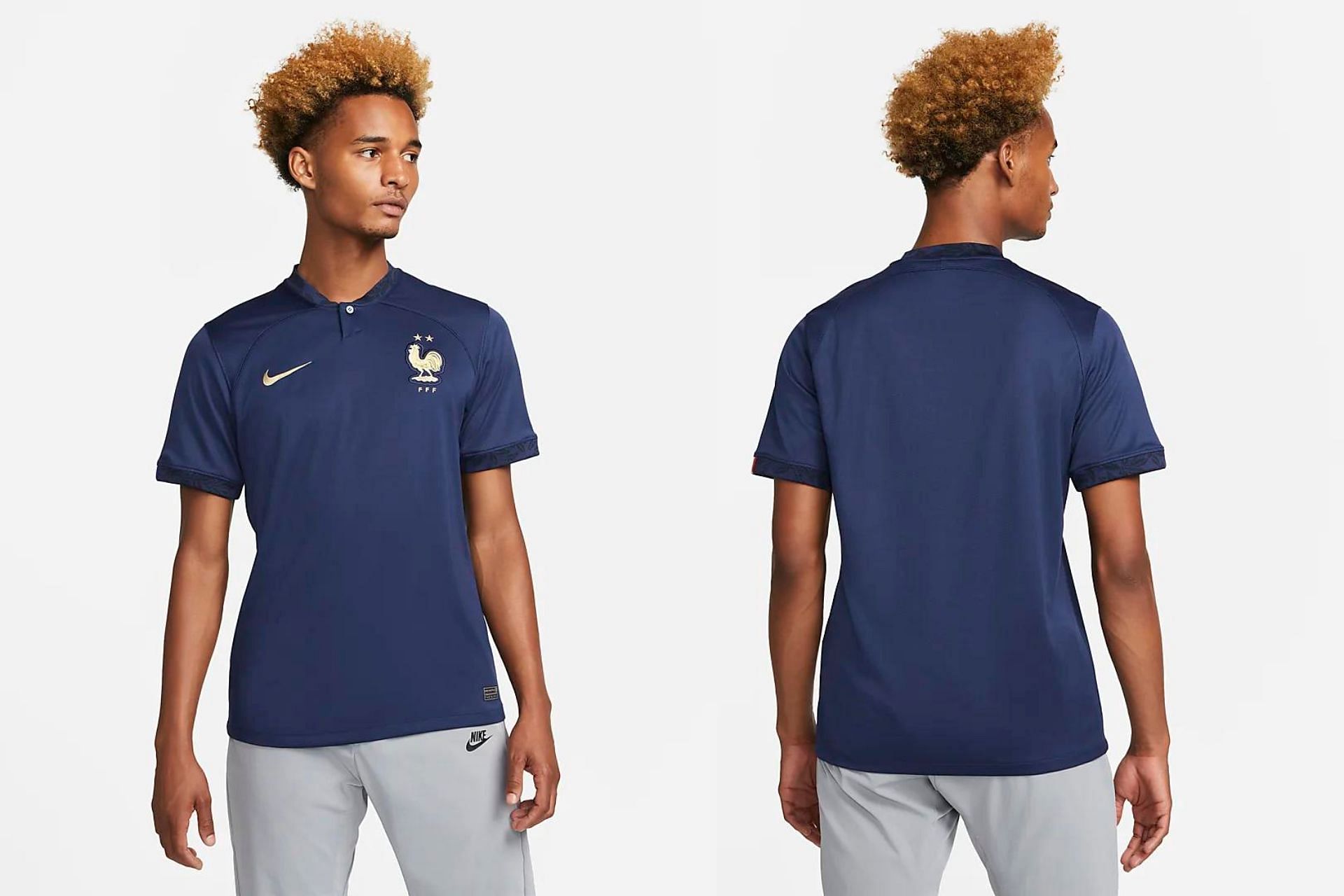 The recently released Nike x France National football team 2022-23 home kit, which comes inspired by the France Nouveau (Image via Nike)