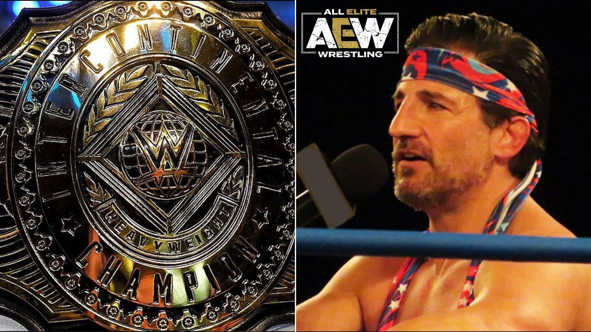 WWE Intercontinental Title (left), Disco Inferno (right)