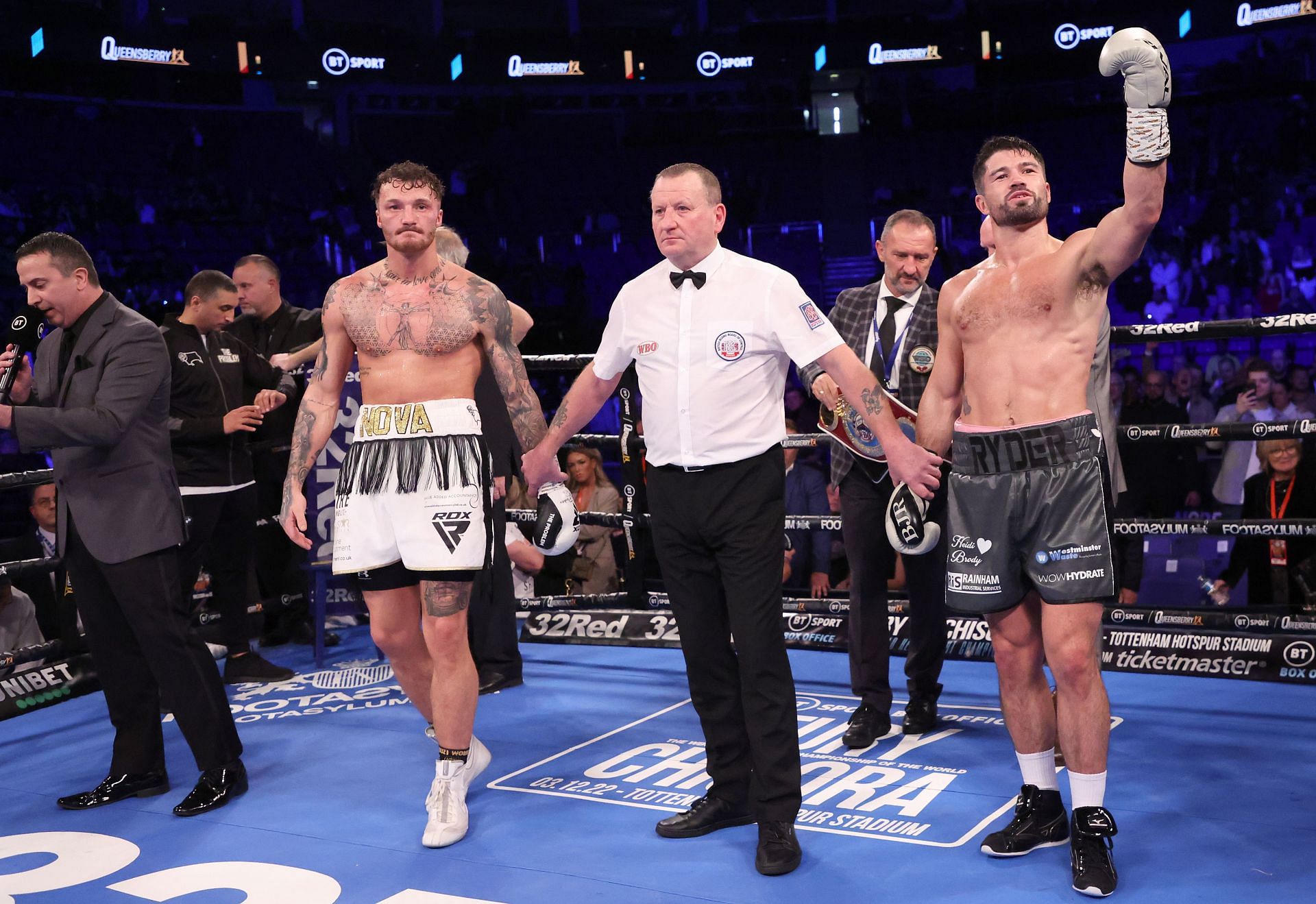 Boxing in London - Zach Parker (L) vs. John Ryder (R)