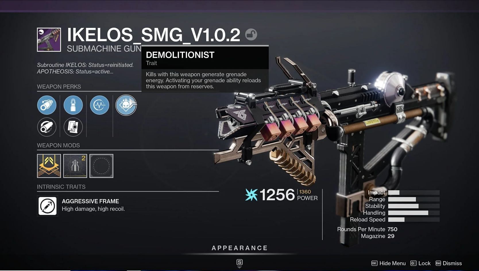 The IKELOS SMG (Image via Destiny 2)