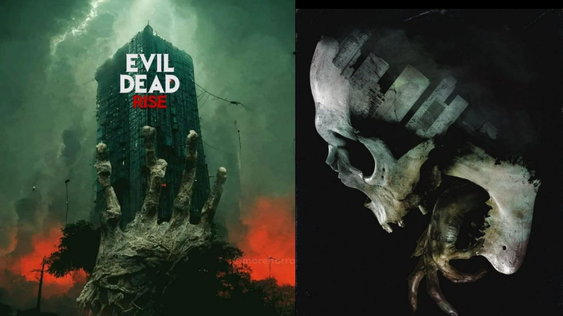 Promotional posters for Evil Dead Rise (Images Via IMDb)