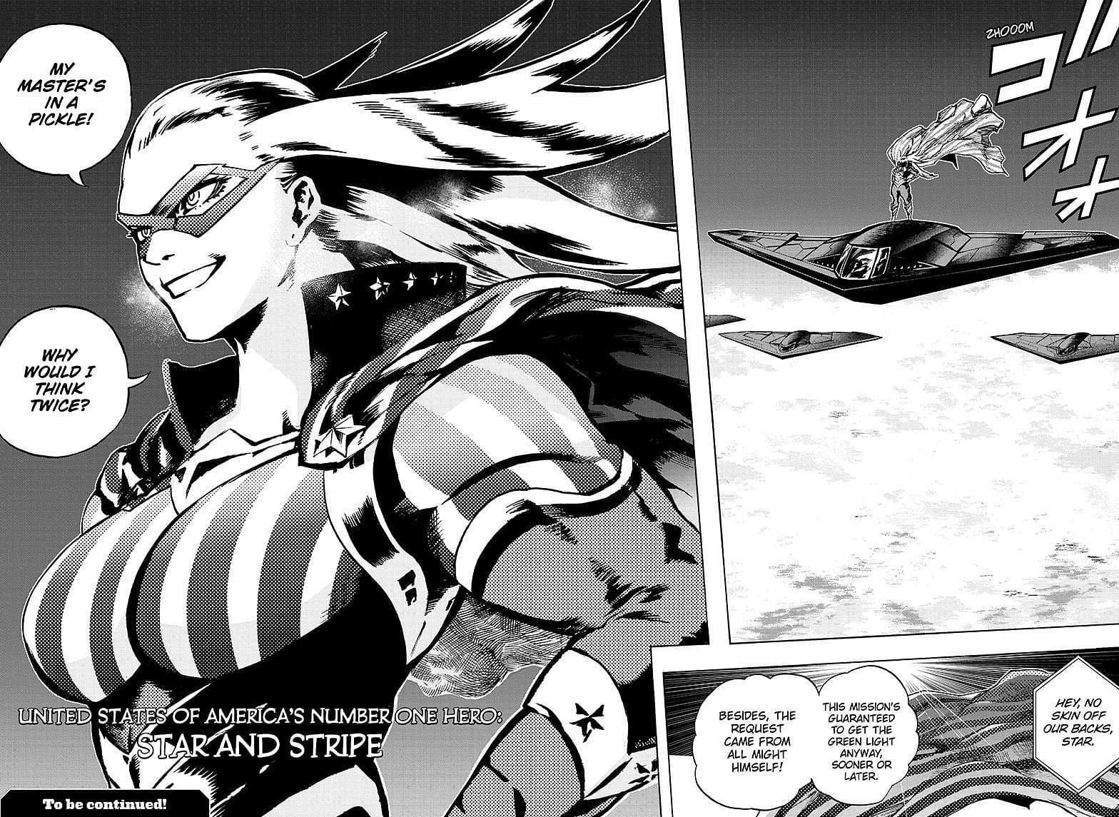 Star And Stripes Einführung In Kapitel 328 (Bild Von Kohei Horikoshi/Shueisha)