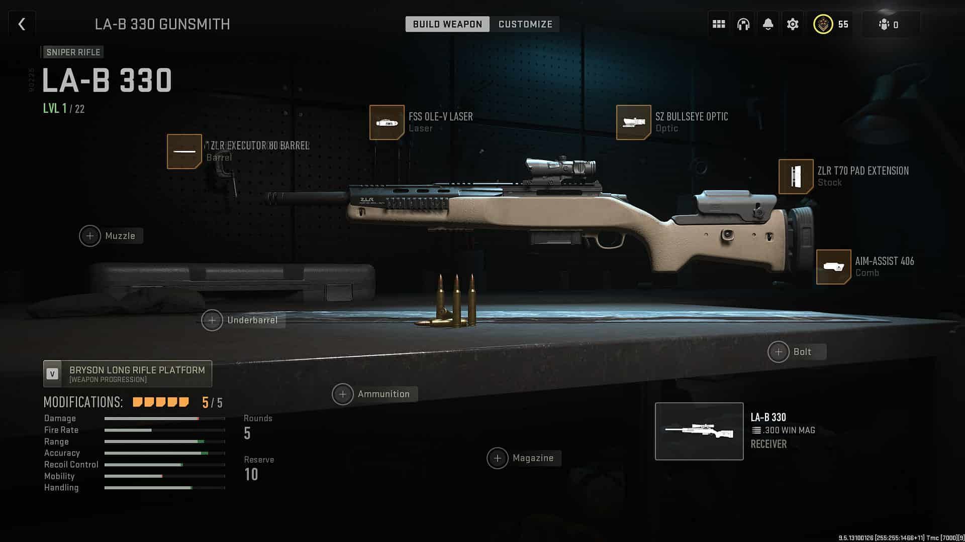 LA-B 330 Loadout in MW2 (Image via Activision)