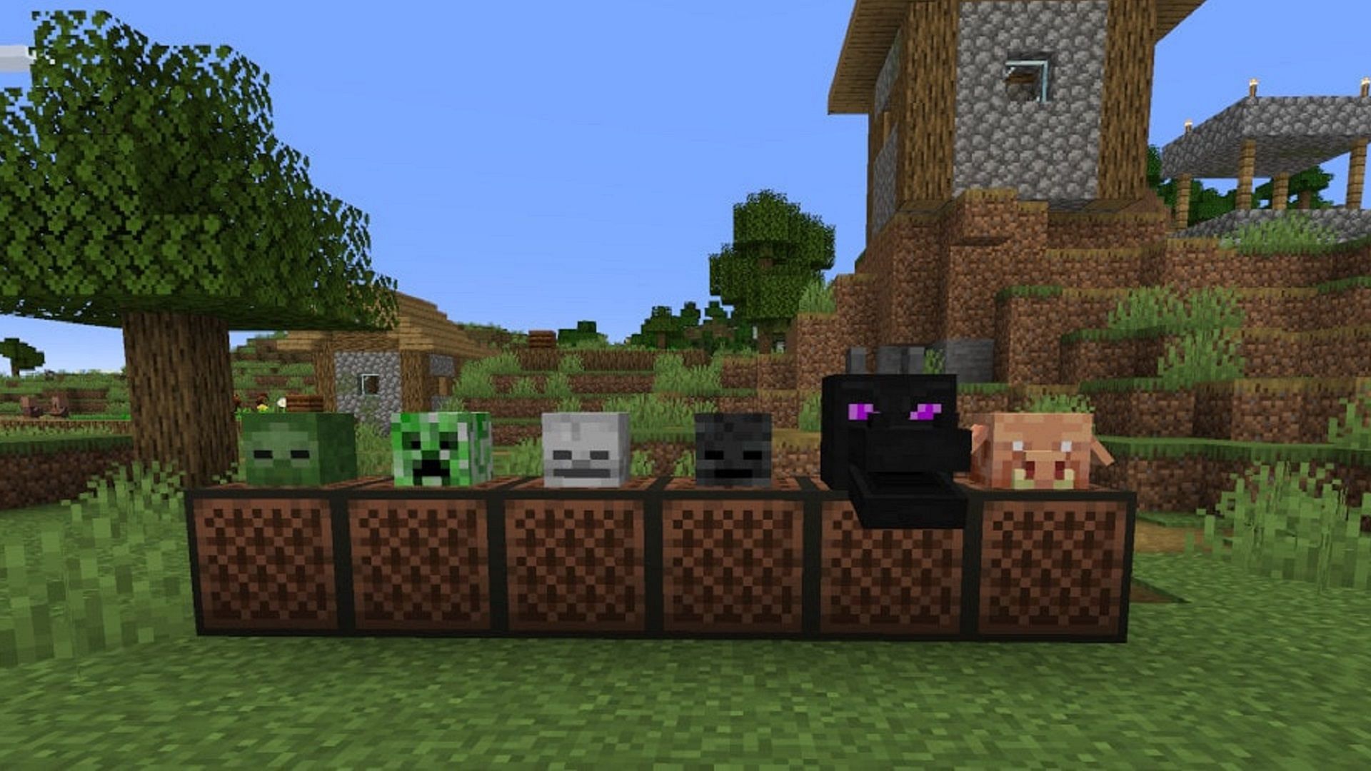 Make mob noises on command using mob heads and notepads (Image via Minecraft.net)
