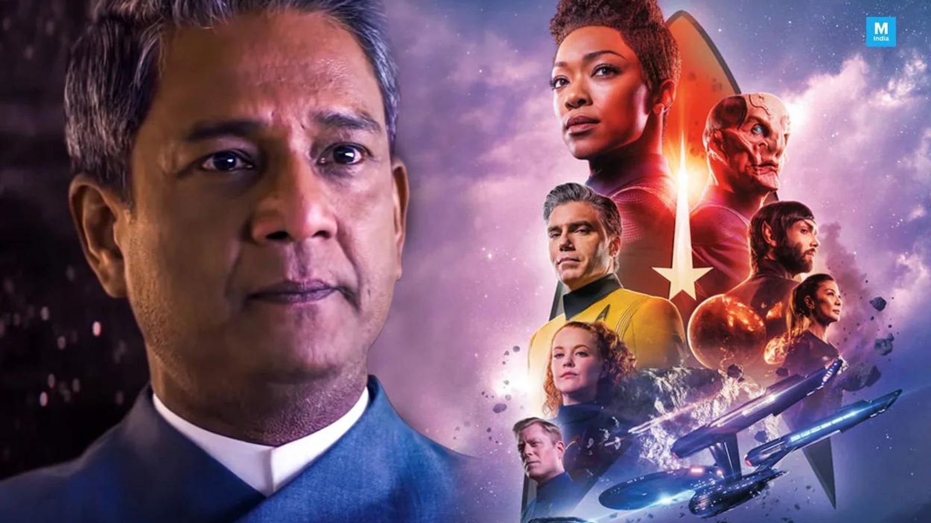 Adil Hussain on Star Trek: Discovery (Image via Twitter/ Adil Hussain)