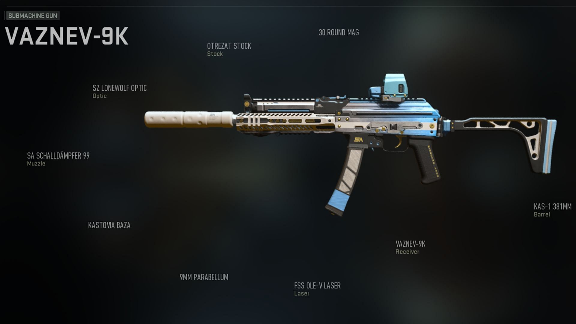 The Atomic Flea Vaznev-9k blueprint in Modern Warfare 2 and Warzone 2.0 (Image via Activision)