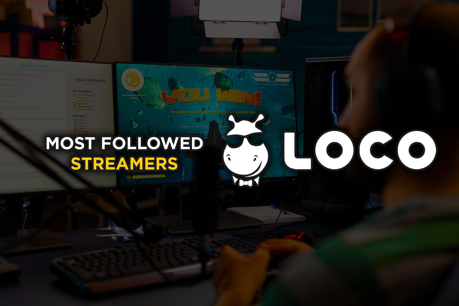 The most followed streamers on Loco (Image via Sportskeeda)