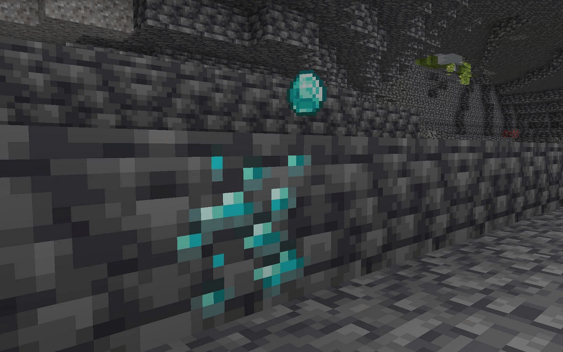 Diamonds are crucial for crafting many different Minecraft recipes (Image via Mojang)