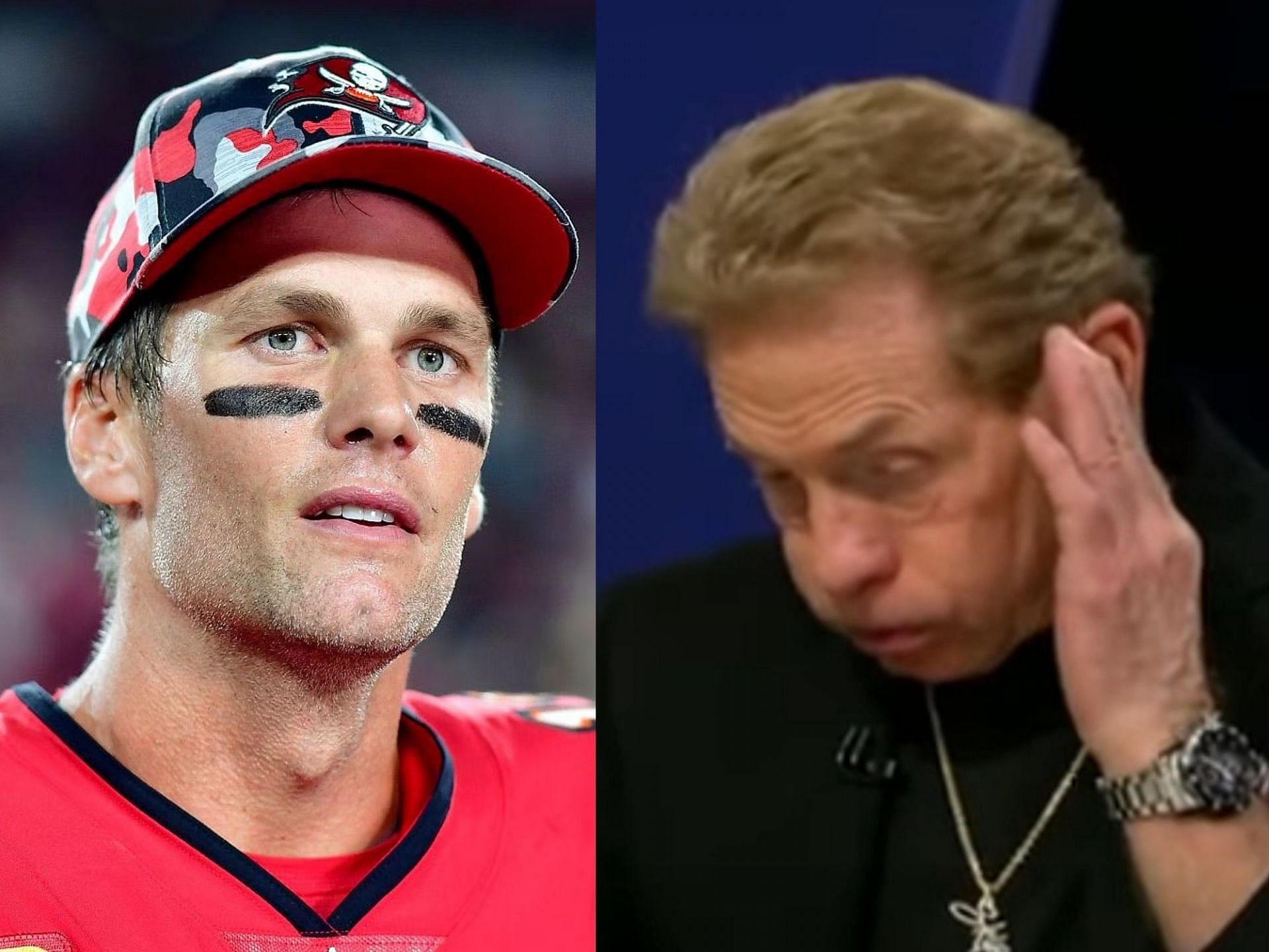 Tom Brady gets blind endorsement from Skip Bayless - Courtesy of Undisputed