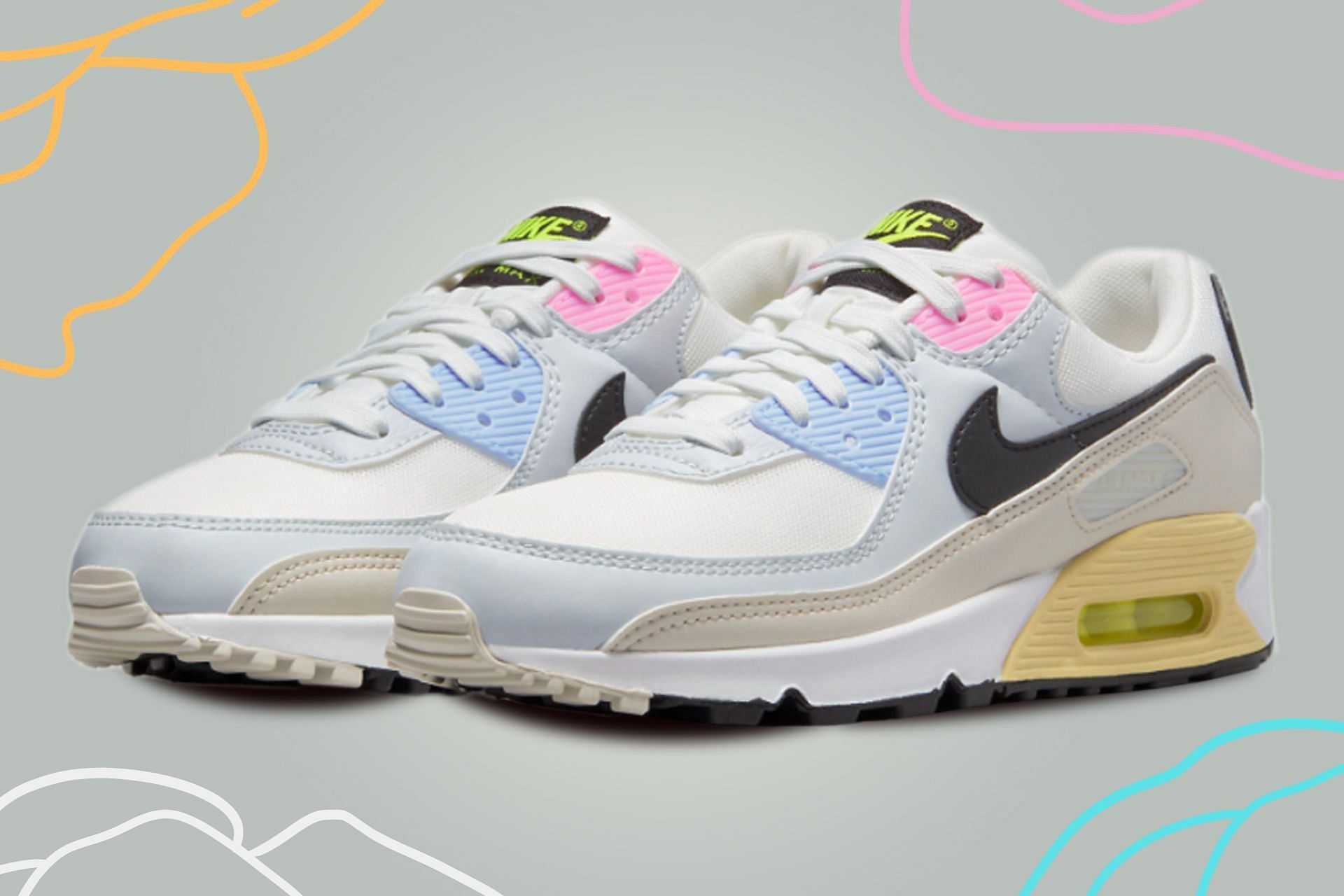 Christchurch veredicto Ridículo Nike Air Max 90 Multi "Summit White Light Bone" sneakers: Where to buy,  price, release date, and more explored