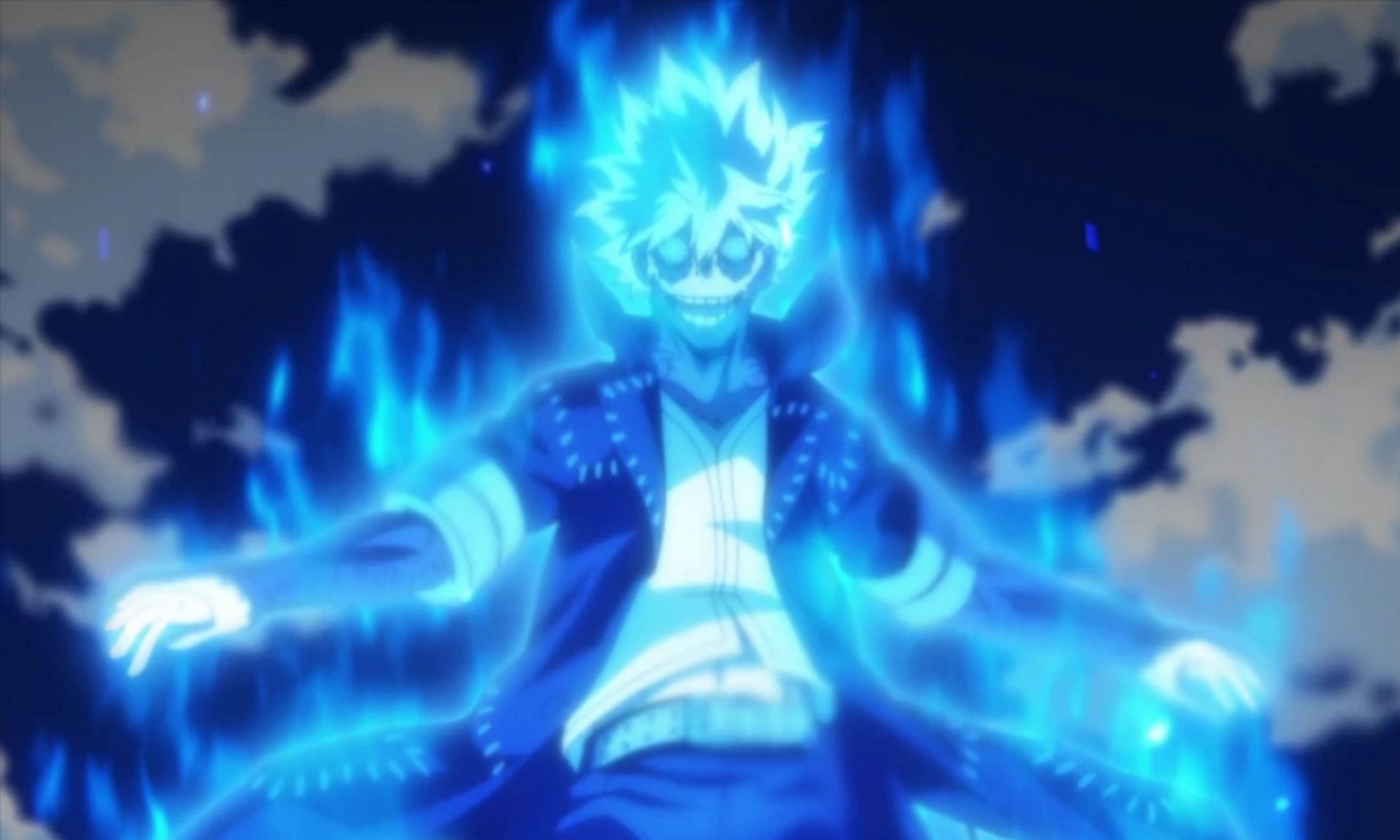 Dabi is burning up like a ball of flame