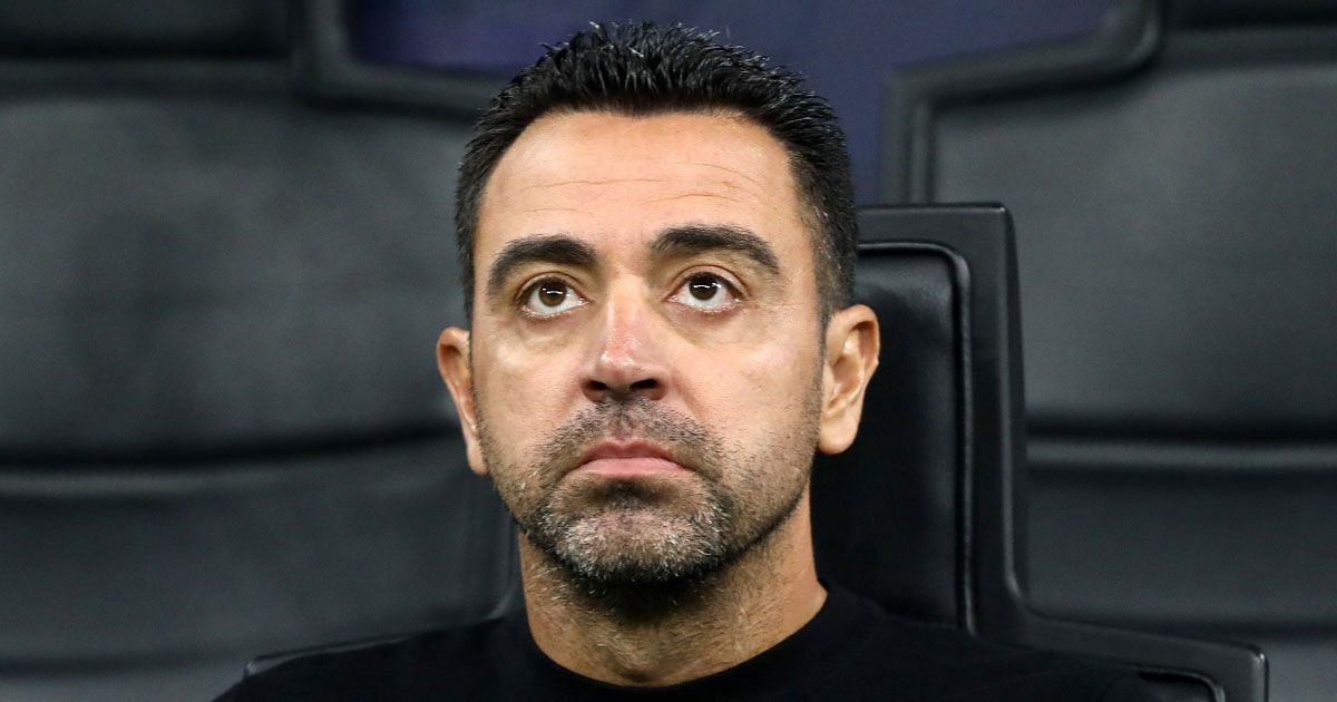 Xavi not happy with refereeing during Barcelona game