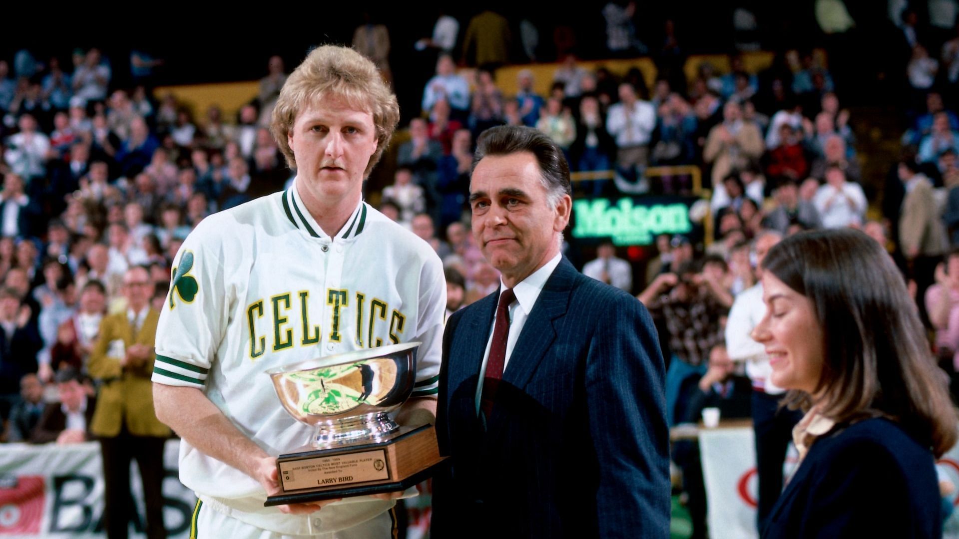 Larry Bird and the Boston Celtics dethrone the LA Lakers