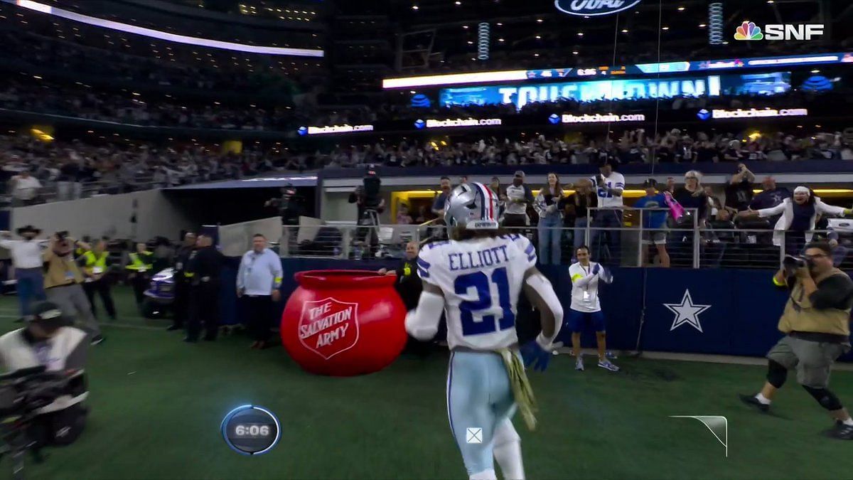 NFL Won't Fine Ezekiel Elliott for Salvation Army Kettle Jump