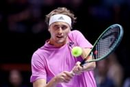 Alexander Zverev during the World Tennis League
