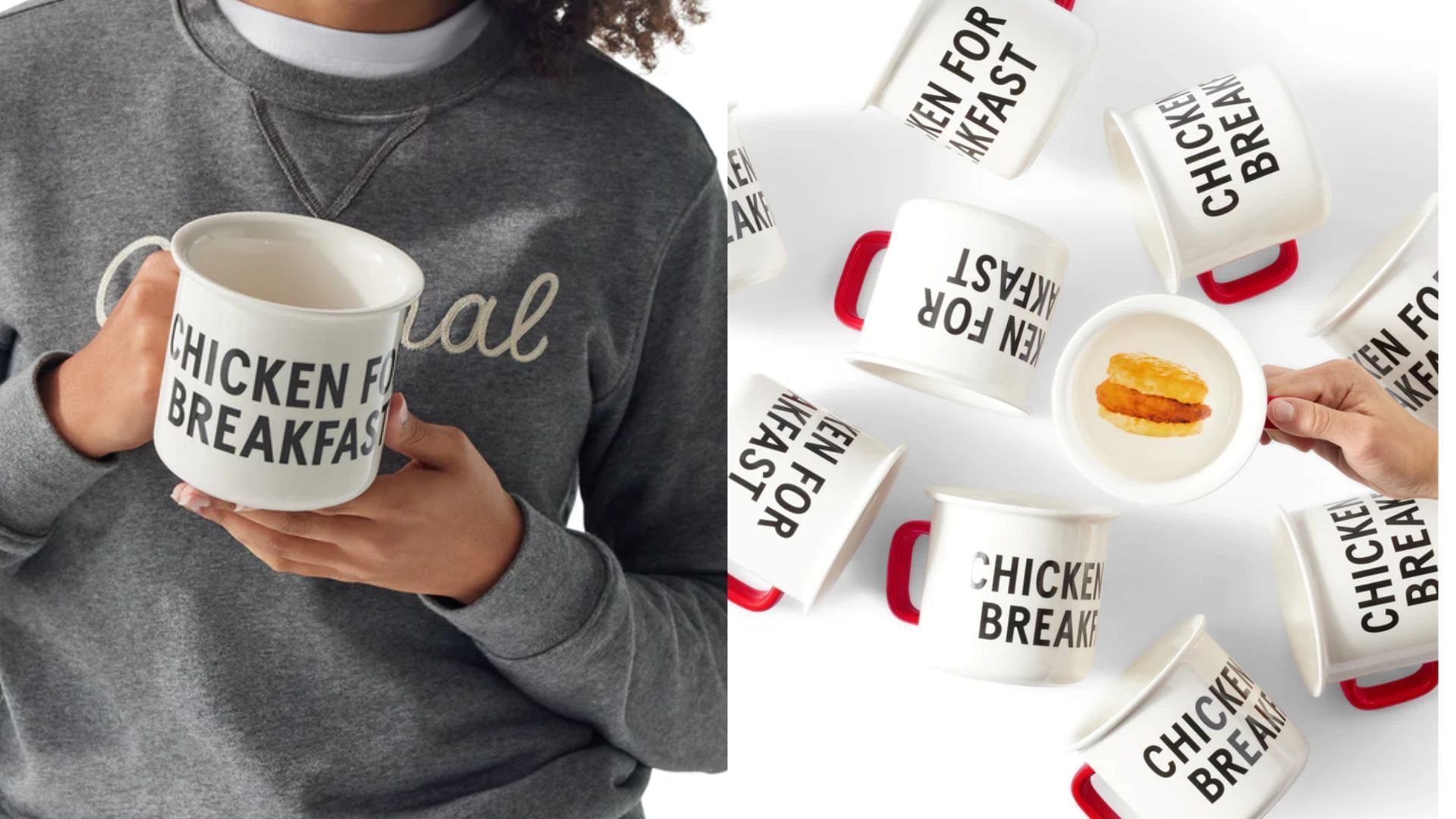 Chicken for Breakfast Camper Mug merch (Image via Chick-fil-A)