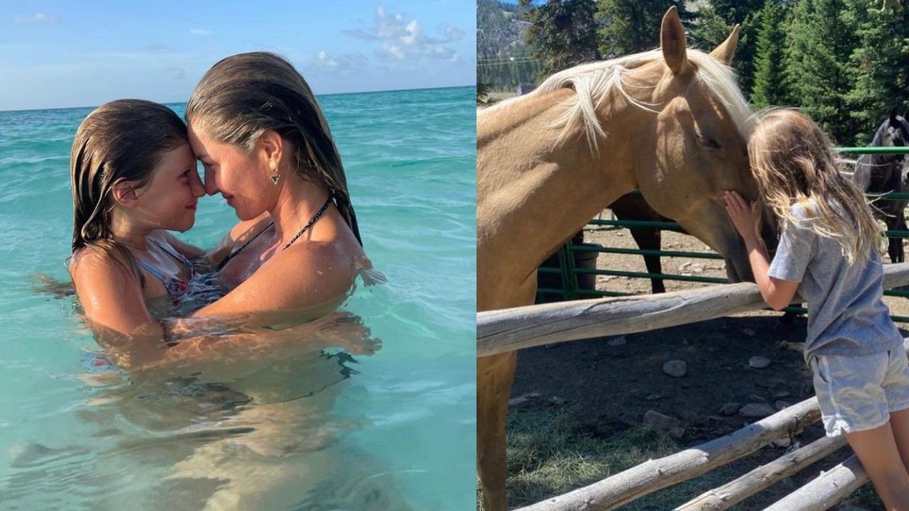 Tom Brady Enjoys Football Catch in the Pool with 10-Year-Old Daughter Vivian