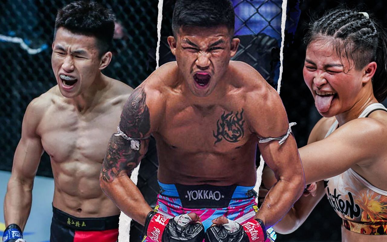 Tang Kai, Rodtang Jitmuangnon, and Stamp Fairtex | Image courtesy of ONE Championship