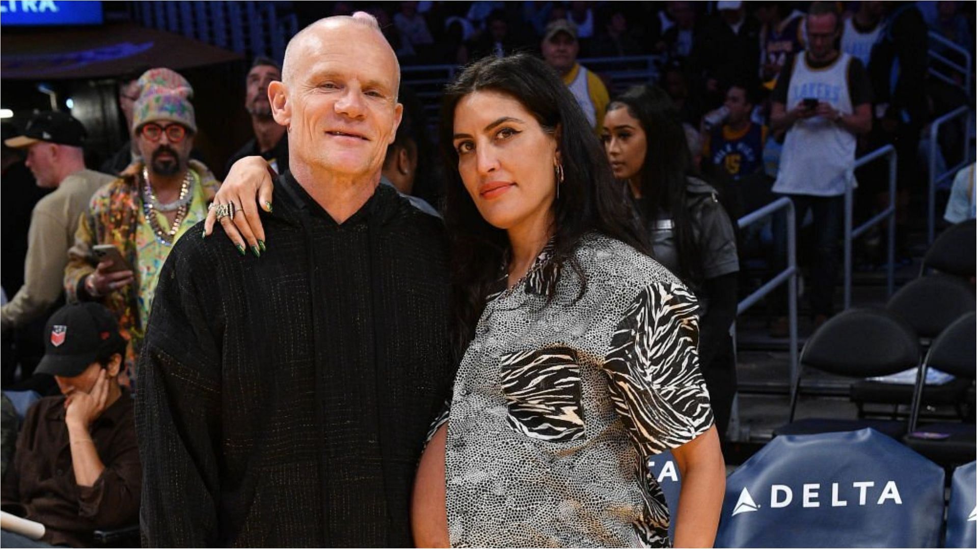 Flea and Melody Ehsani got married in 2019 (Image via Allen Berezovsky/Getty Images)