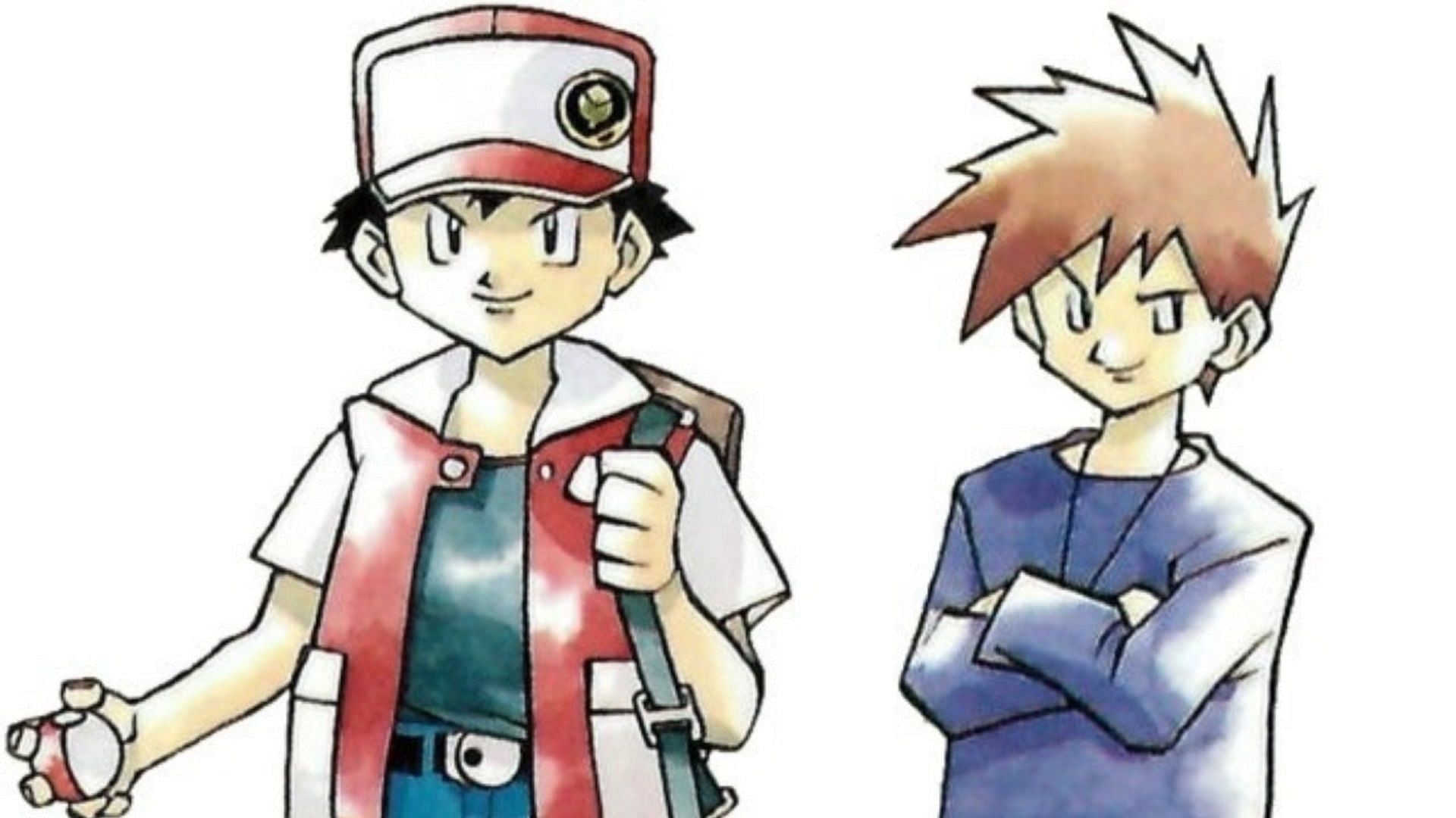 Red and Blue, the main characters of the first series of games (Image via The Pokemon Company)