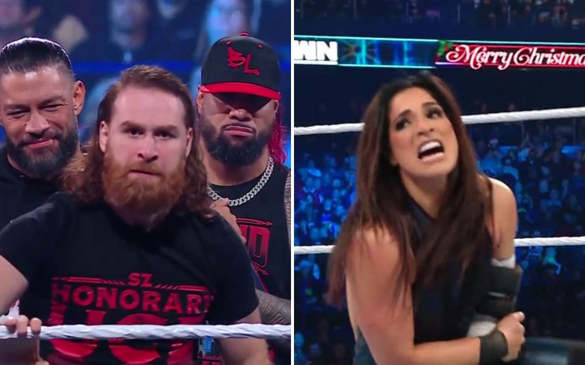 Sami Zayn made a statement (left); Raquel Rodriguez will go for glory (right)