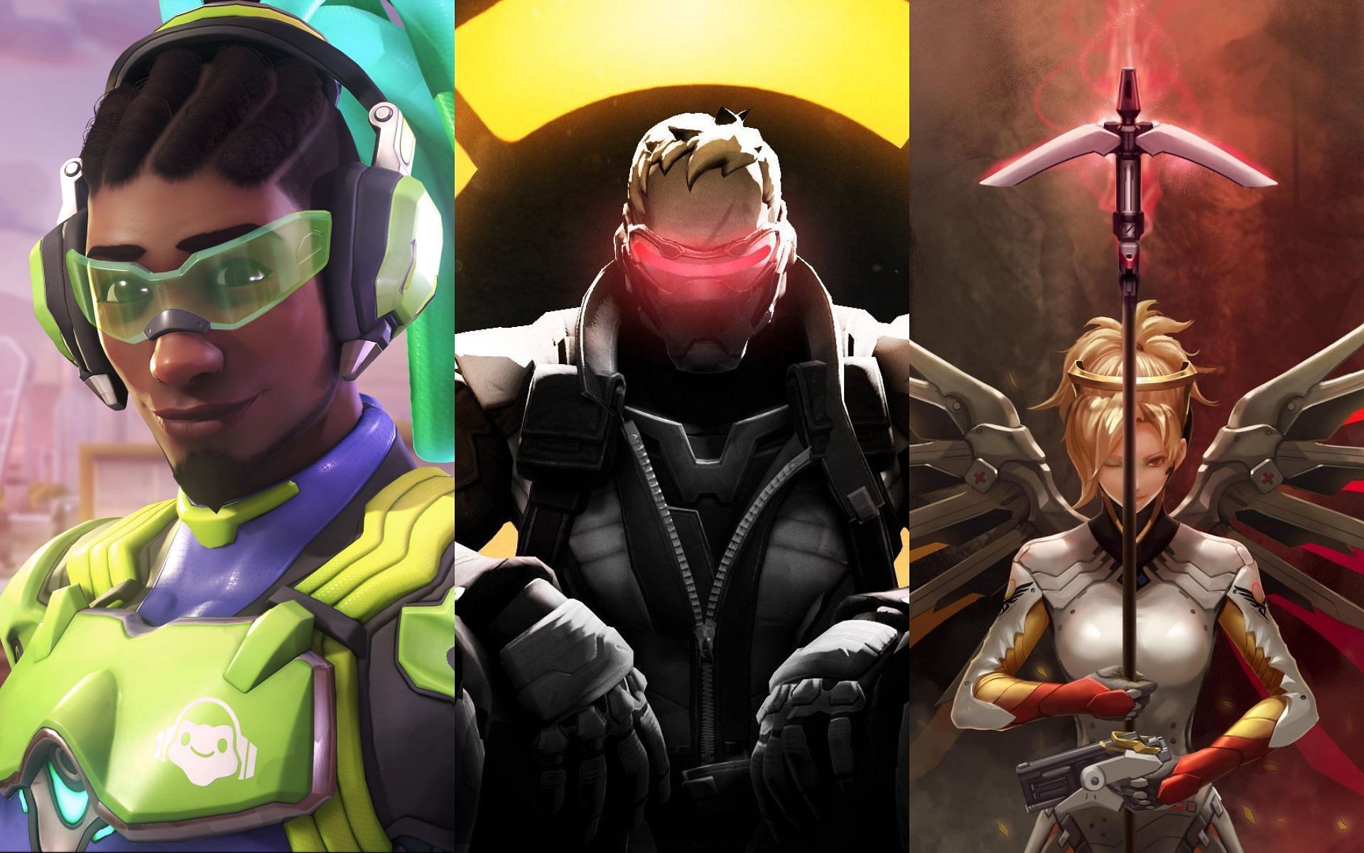 Roadhog, Genji, Lucio, Mercy, Soldier 76 (Image via Sportskeeda) 