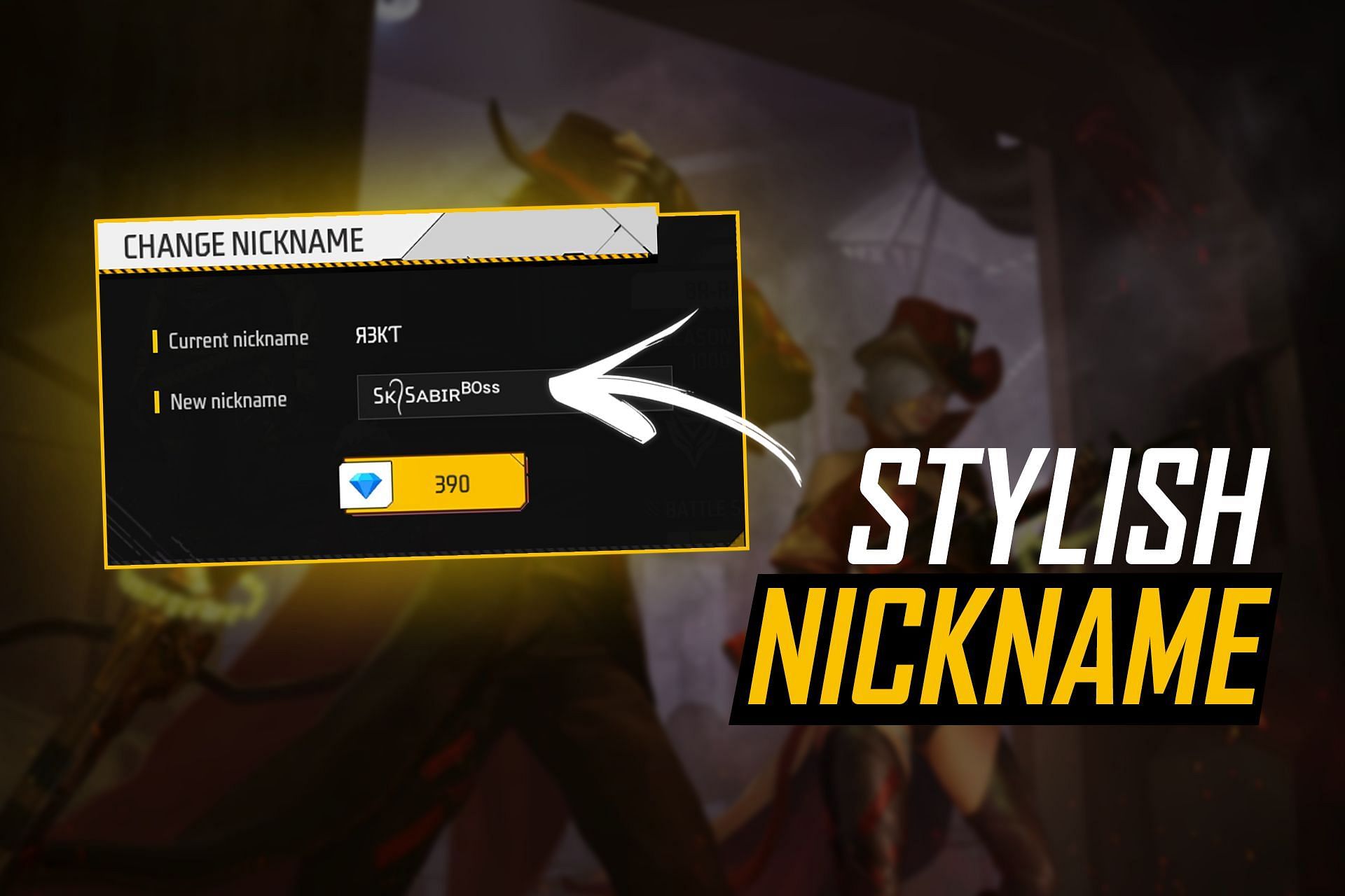 Free fire shop nickname sk