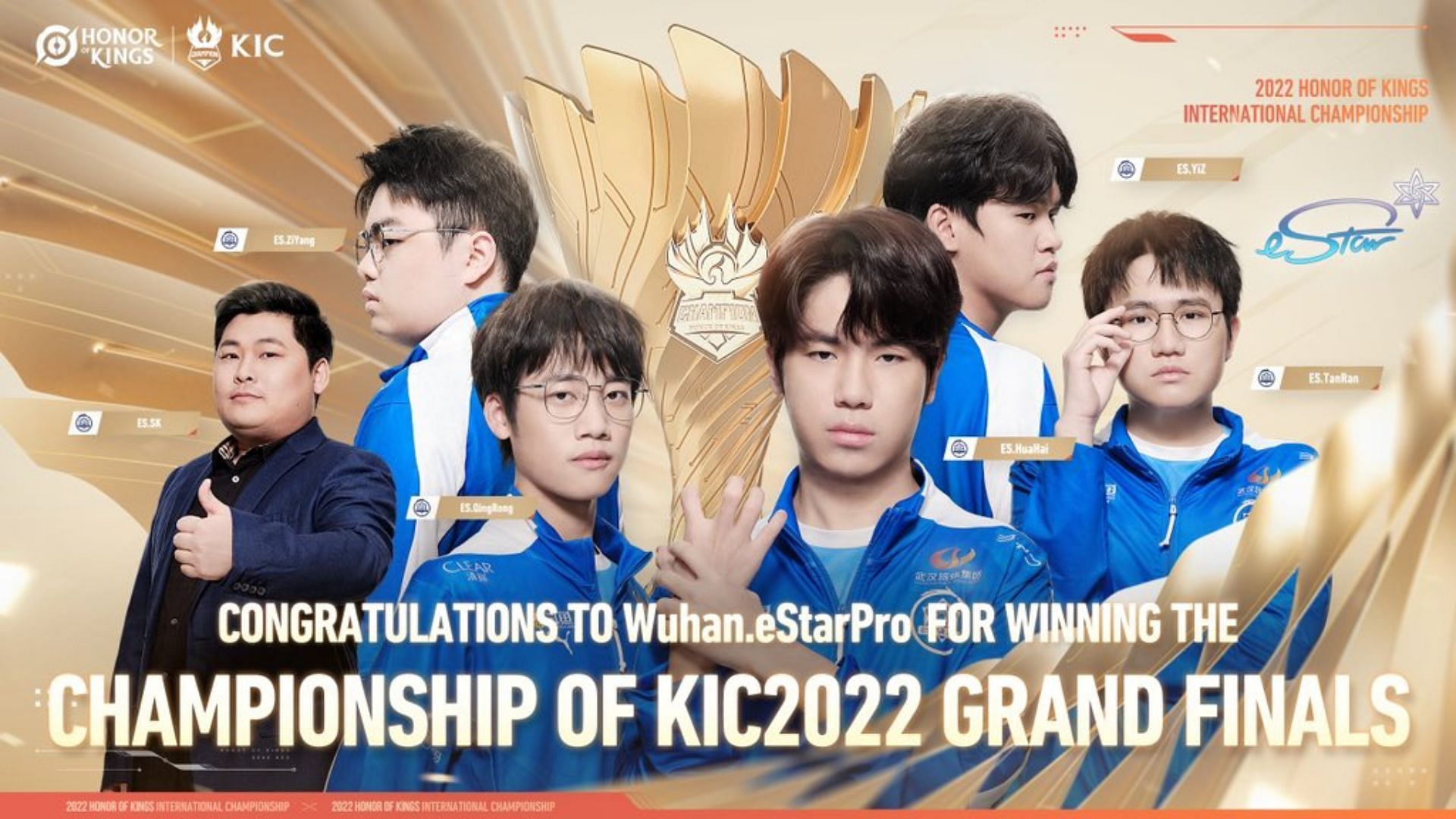Wuhan.eStarPro wins Honor of Kings International Championship 2022