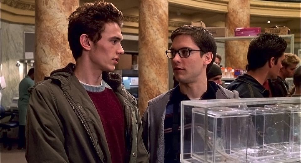 Tobey and James Franco in Spider-Man (Image via Sony)