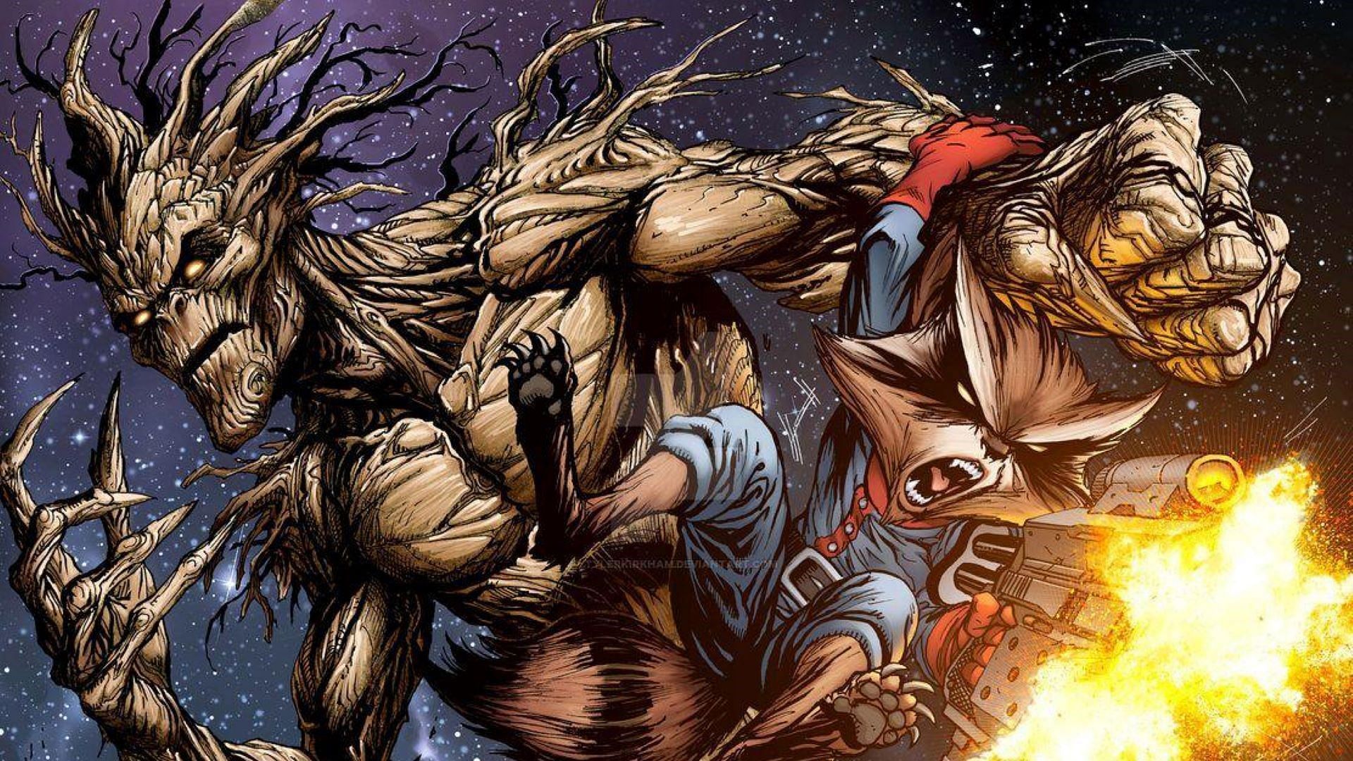 Groot and Rocket Raccoon in Marvel Comics (image via Marvel)
