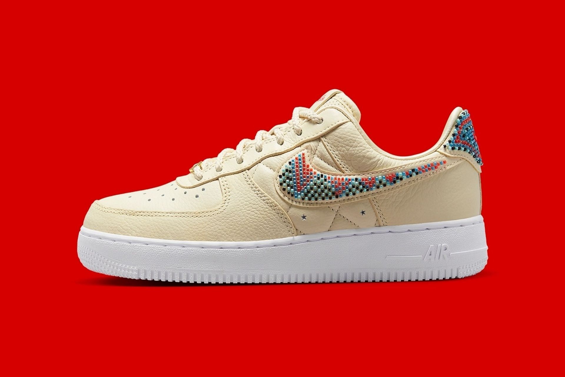 The Nike Air Force 1 Low Surfaces With Quilted Swooshes