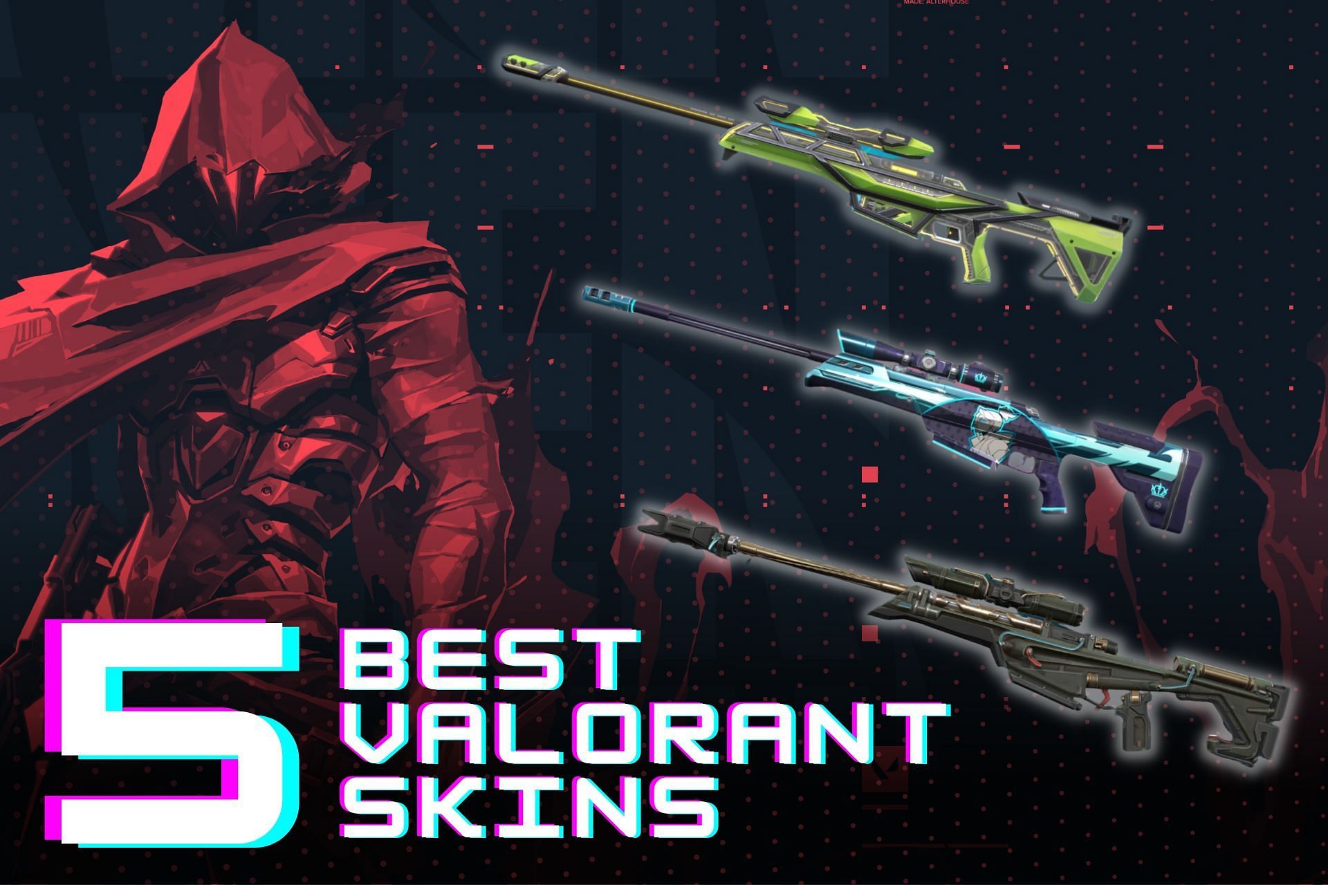 five best Operators skins in Valorant that came out in 2022 (Image via Sportskeeda)