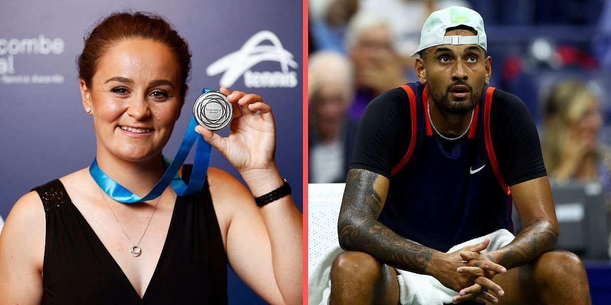 Ashleigh Barty beat Nick Kyrgios and five others to the the 2022 Newcombe Medal.