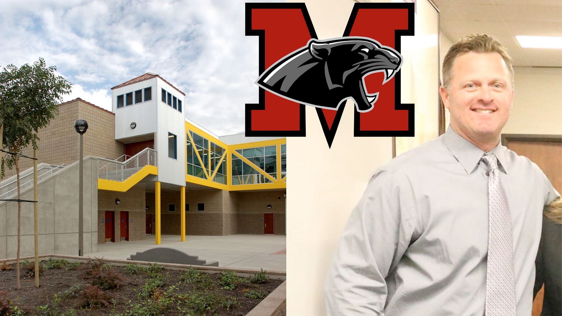 Modesto High School places principal and another staff member under paid admin leave on account of misconduct (image via Facebook/Modesto City Schools and mhs.com)