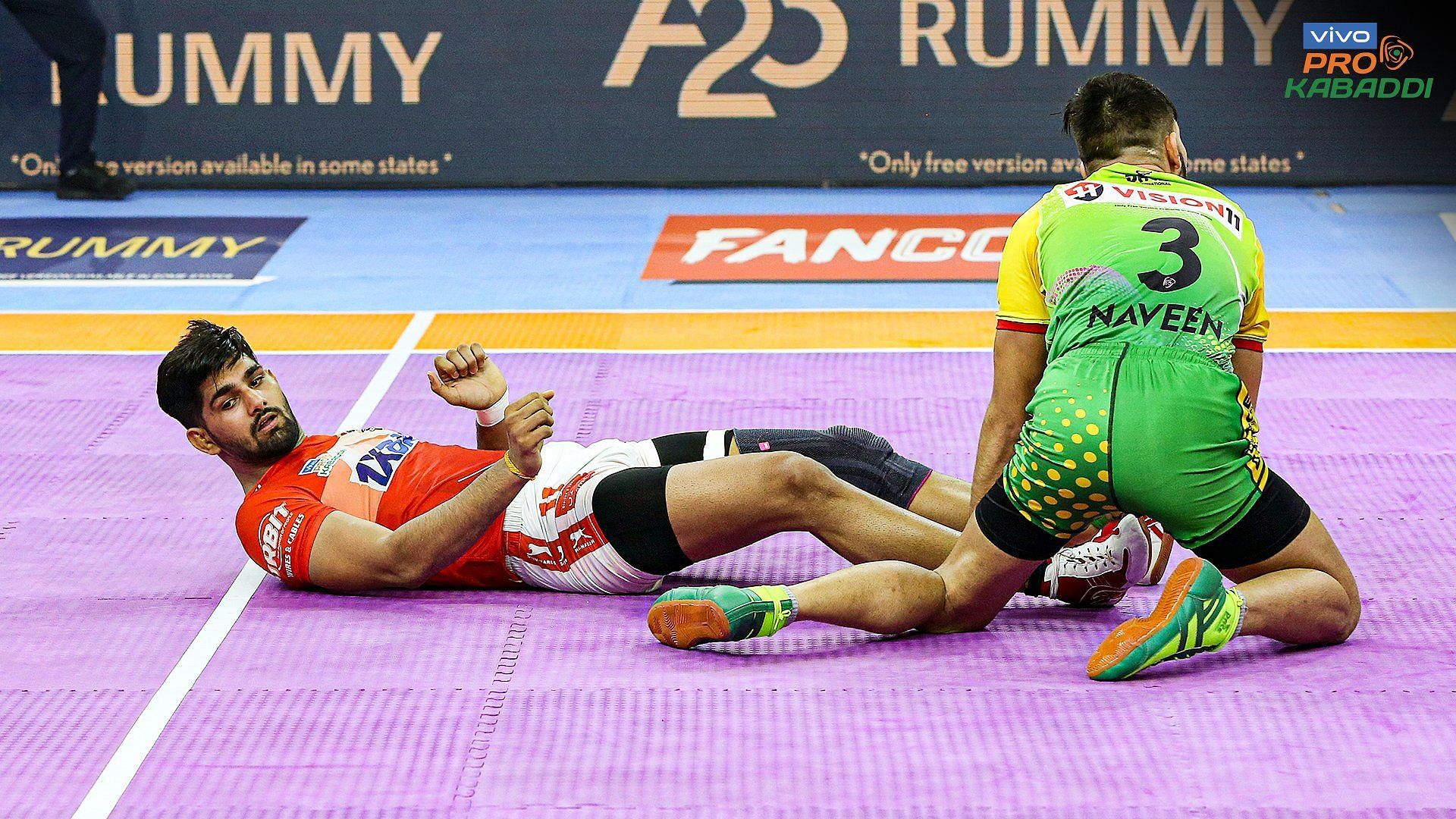 Gujarat Giants were in action against Patna Pirates yesterday (Image: PKL/Twitter)