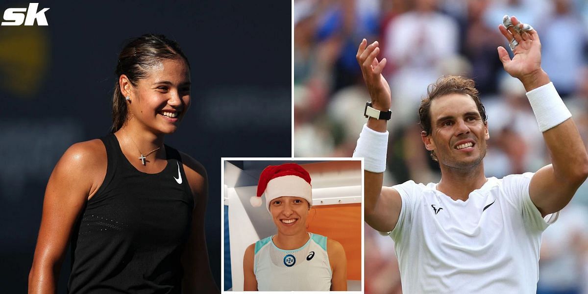 Rafael Nadal, Iga Swiatek, Emma Raducanu, and others celebrate Christmas.