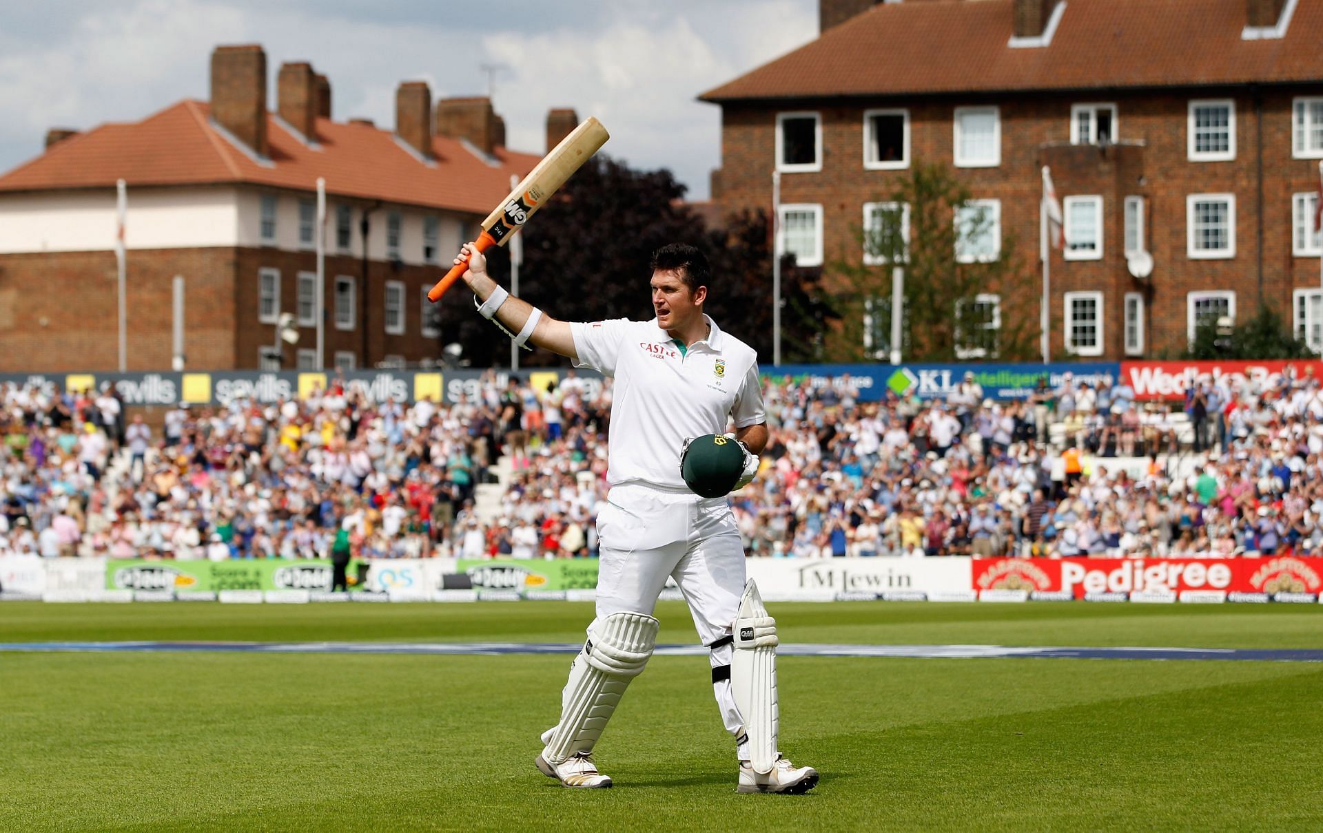 Graeme Smith after being dismissed following his hundred at The Oval in 2012. Pic: Getty Images