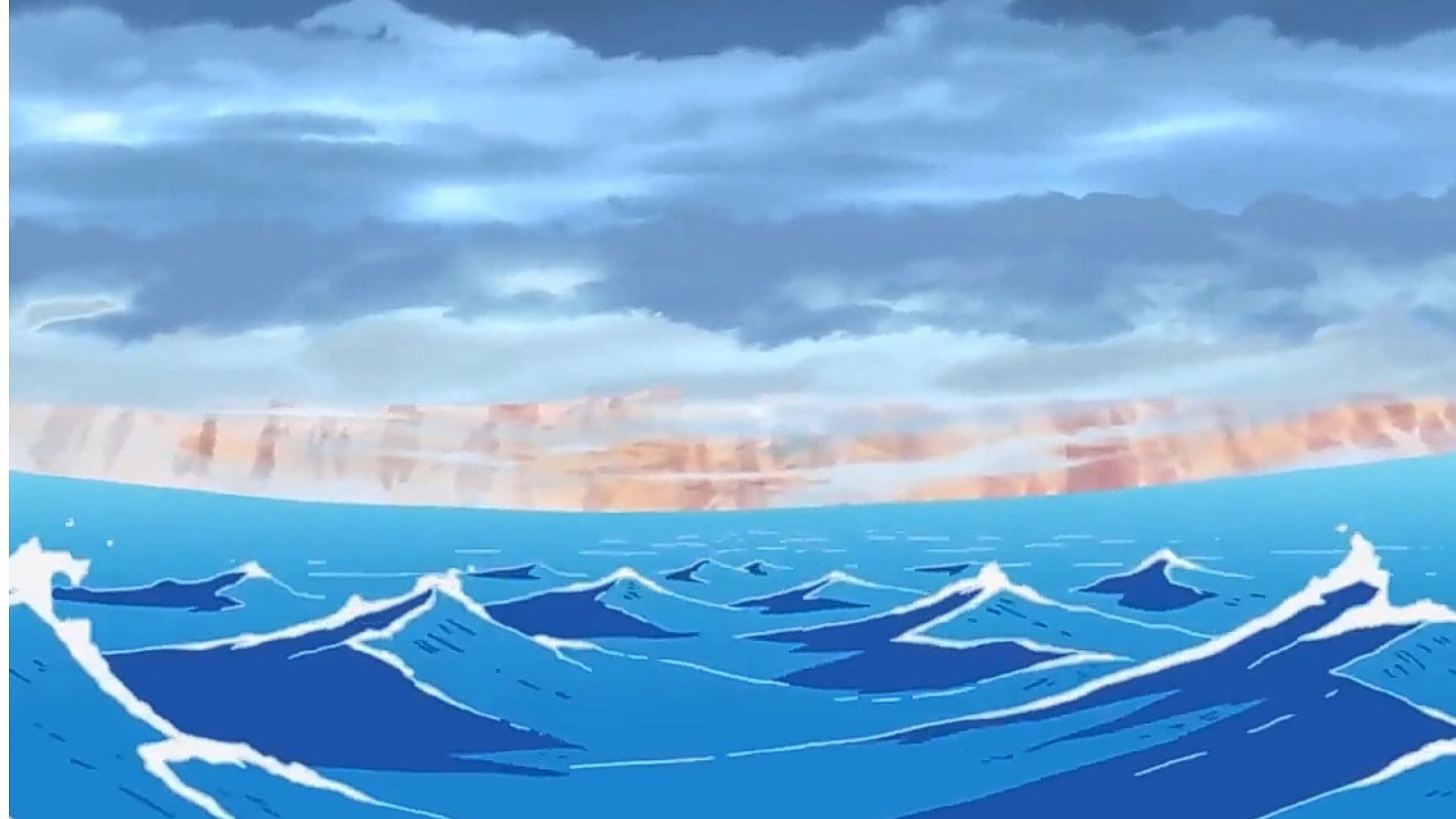 Red Line as seen in One Piece (Image via Toei)