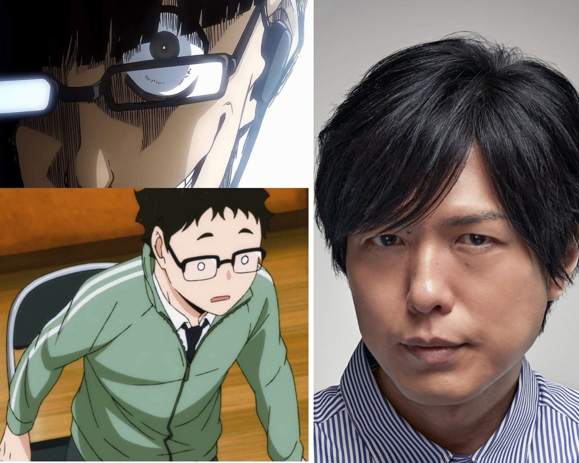 Hiroshi Kamiya (pictured right) alongside Takeda and Ego (Image via Sportskeeda)