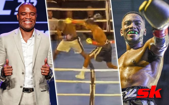WATCH: Anderson Silva shares emotional moment after son Kalyl wins pro boxing debut