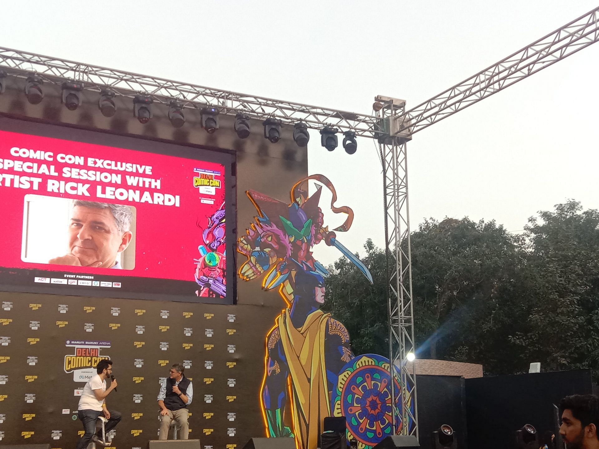 Rick Leonardi in the Special Session at Delhi Comic Con 2022 (Image via Sportskeeda)