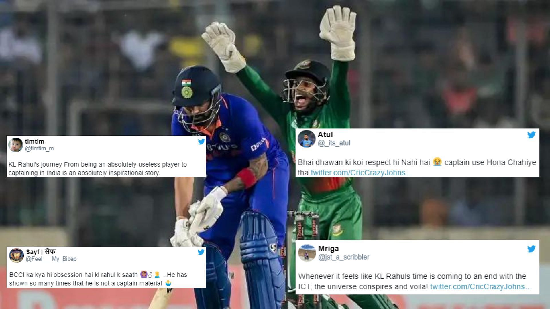 Fans feel Team India had better options than KL Rahul as captain. (P.C.:Twitter)
