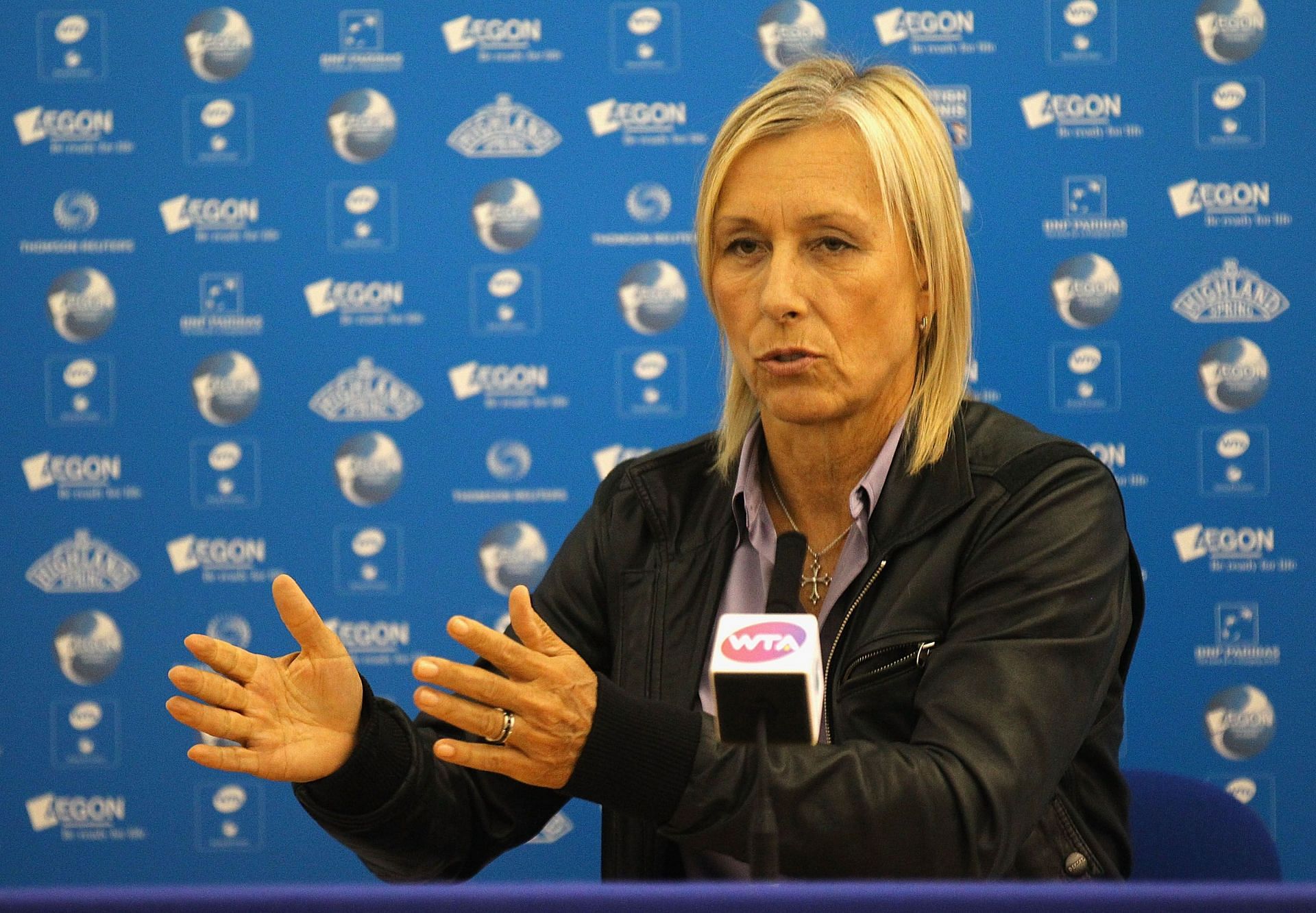 Martina Navratilova is known for raising serious issues in the public domain