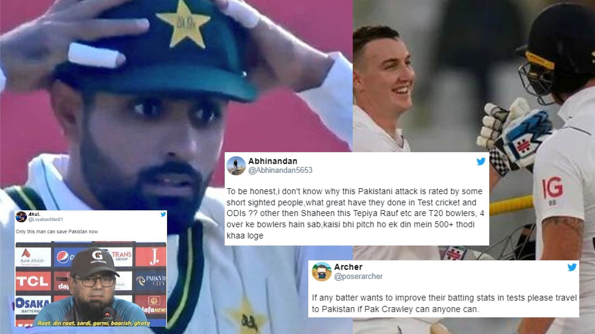 Fans trolled Pakistan for the benign pitch and their ineffective bowling. (P.C.:Twitter)